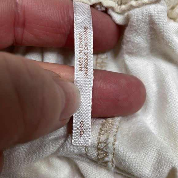 Free People off white oversized pant size small - Picture 6 of 7
